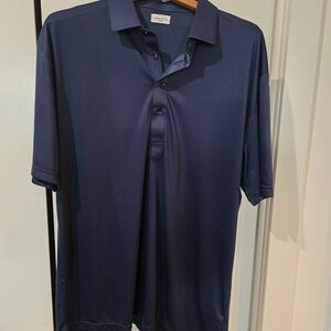Collars and Co Men's Navy Polo Size XL
